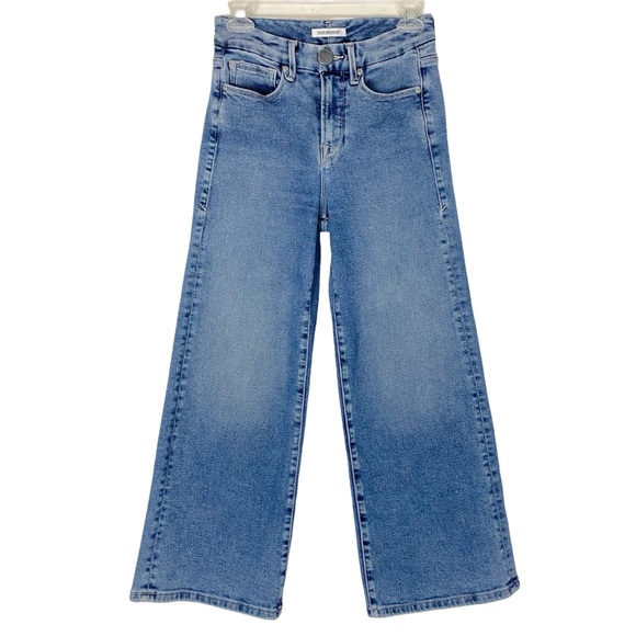 Good American Denim - Good American Good Waist Palazzo Crop Jeans Womens Size 26 XS 2 Blue 453 Flare